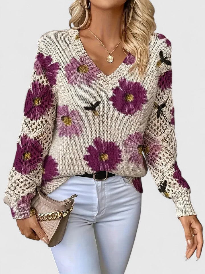 Antonia™ | Jersey elegante con estampado floral
