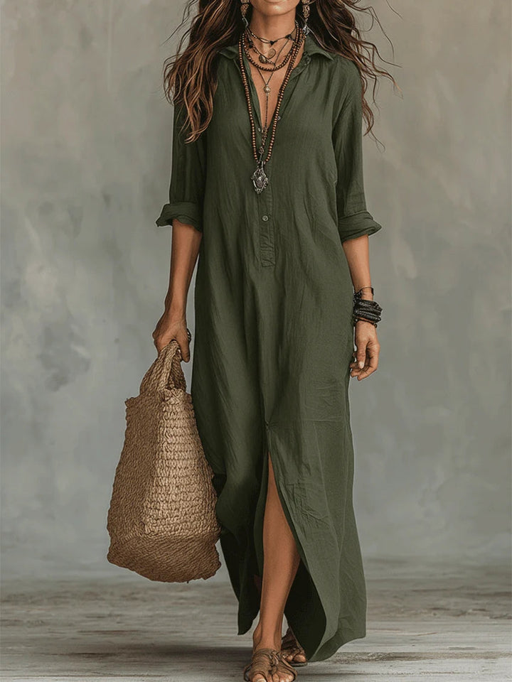 WILLOW | Vestido Maxi Sin Esfuerzo Silueta Halagadora Uso Diario Versátil