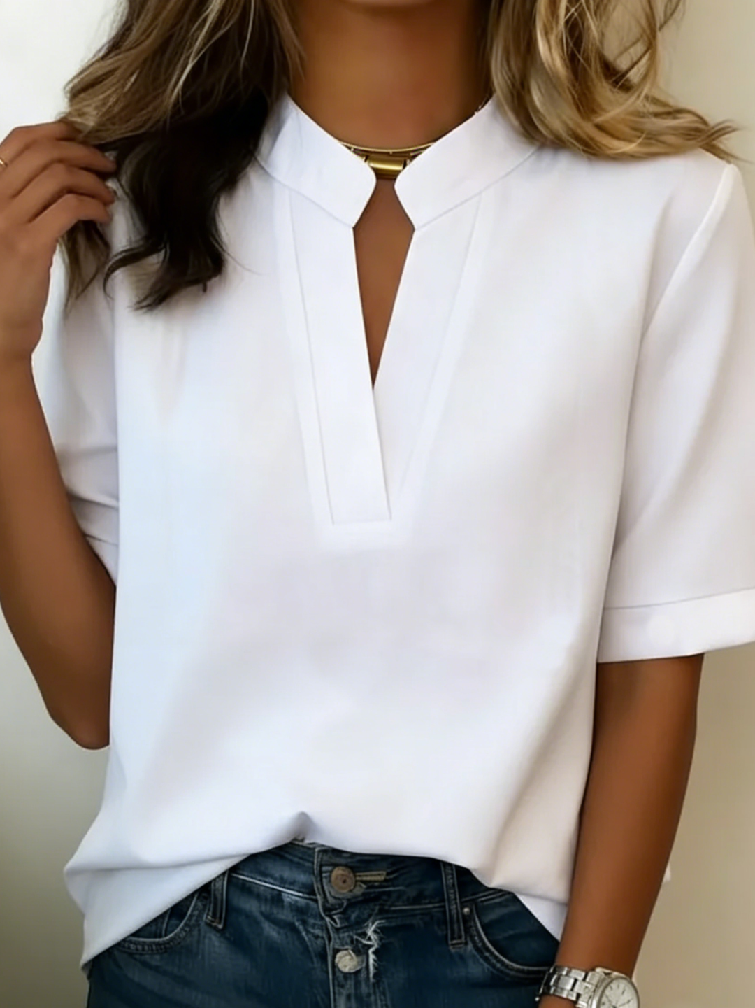 Lunvessa | Camisa de Manga Corta Relaxed