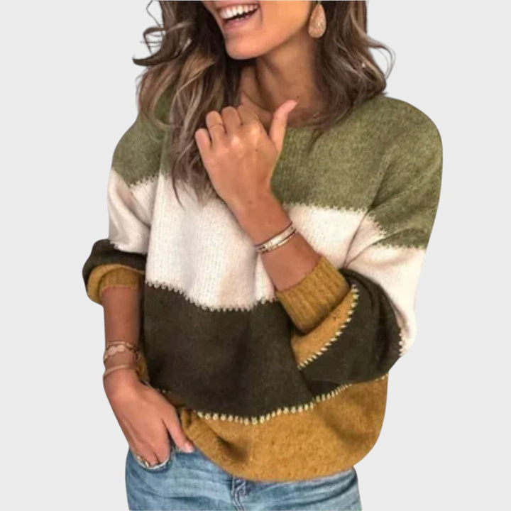 Marília™ | Suéter de Punto con Rayas