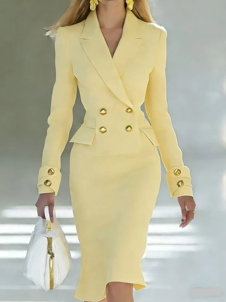 El Vestido Blazer Doble Botonadura Corvienne
