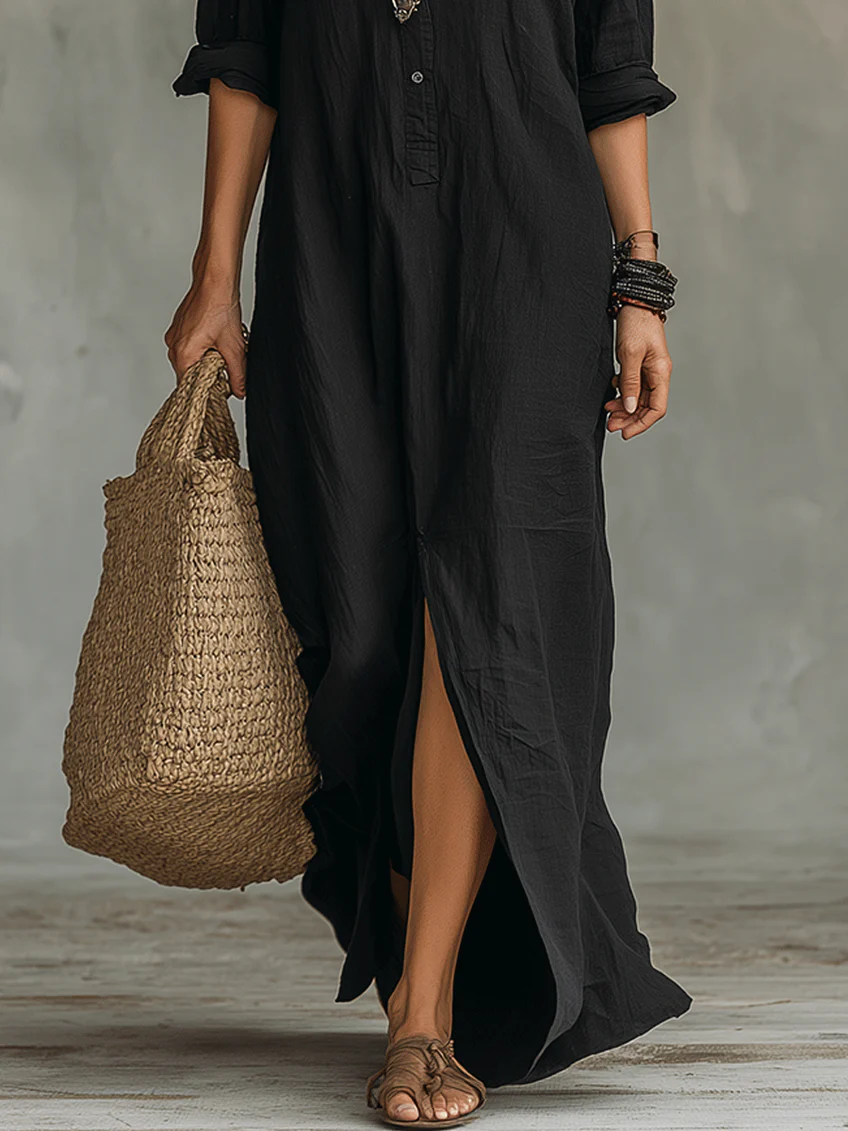 WILLOW | Vestido Maxi Sin Esfuerzo Silueta Halagadora Uso Diario Versátil