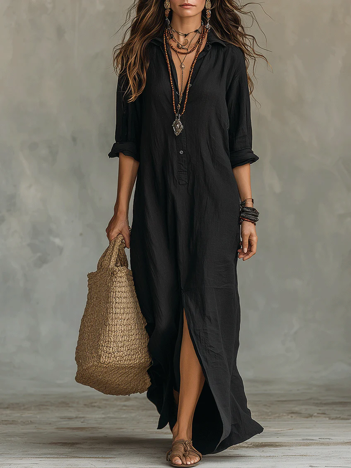 WILLOW | Vestido Maxi Sin Esfuerzo Silueta Halagadora Uso Diario Versátil