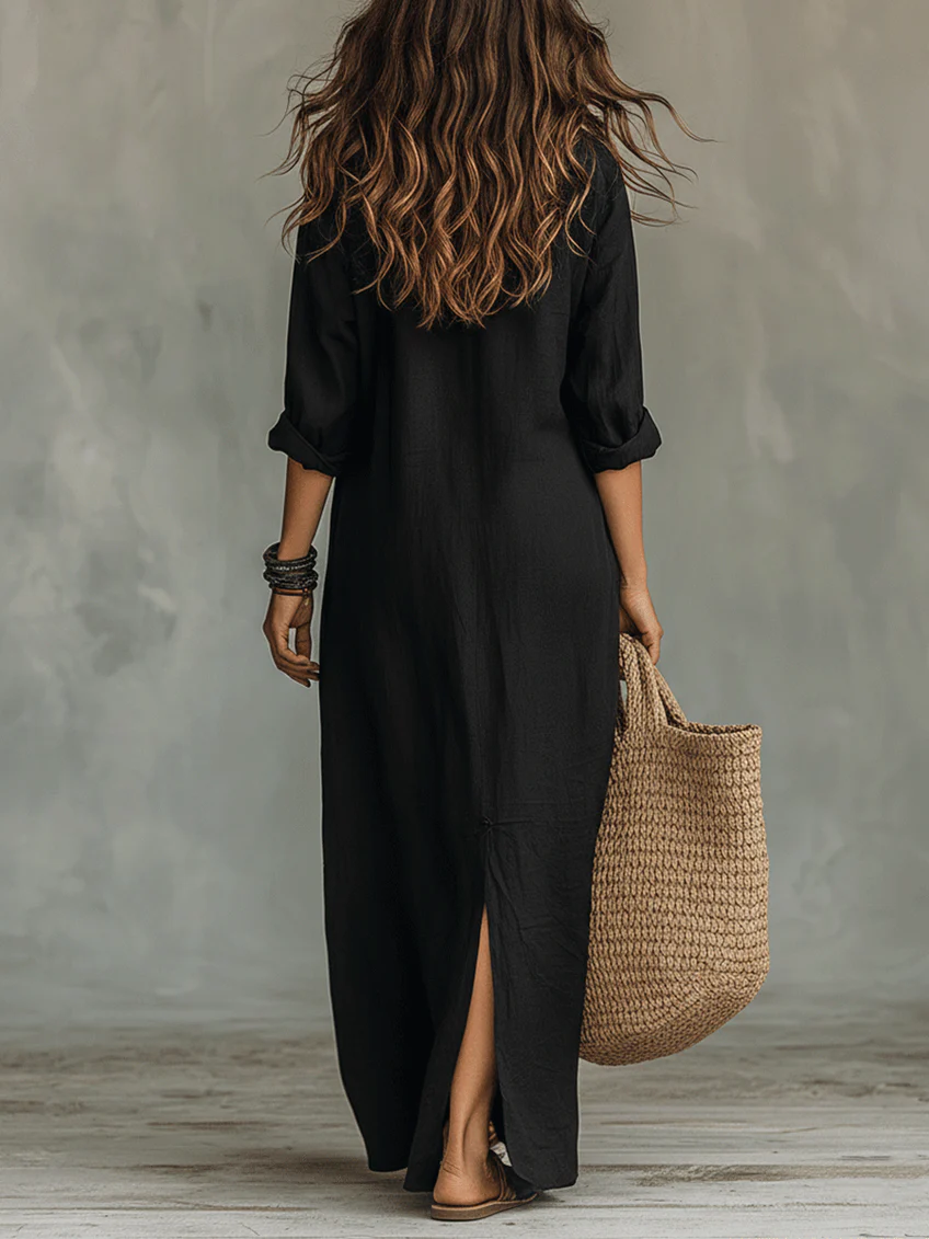 WILLOW | Vestido Maxi Sin Esfuerzo Silueta Halagadora Uso Diario Versátil