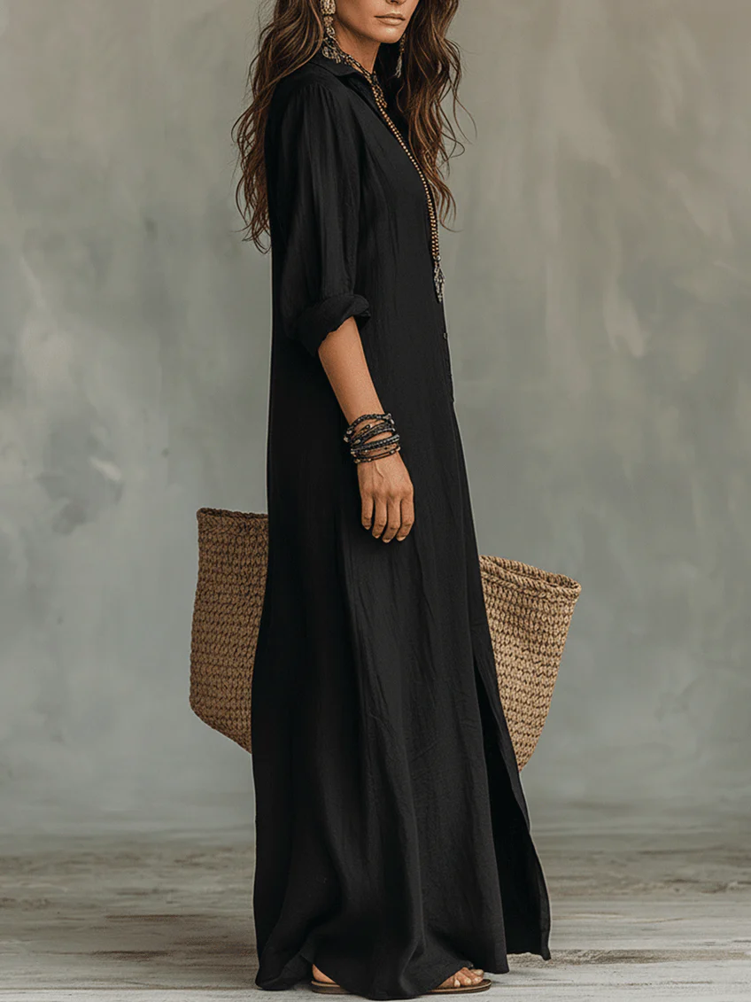 WILLOW | Vestido Maxi Sin Esfuerzo Silueta Halagadora Uso Diario Versátil