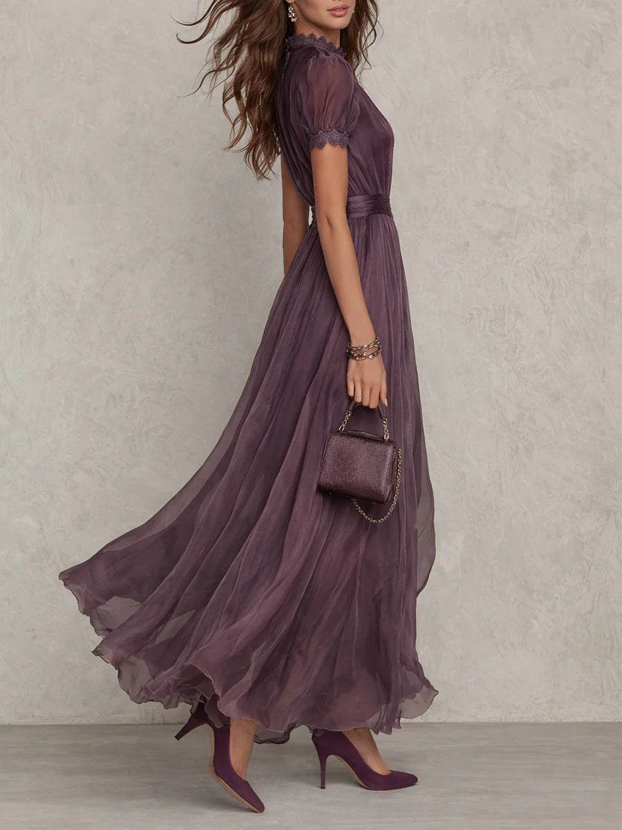Ashley | Vestido Maxi de Chifón Vintage Elegante