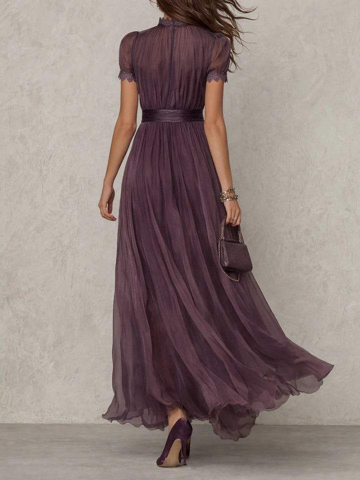 Ashley | Vestido Maxi de Chifón Vintage Elegante
