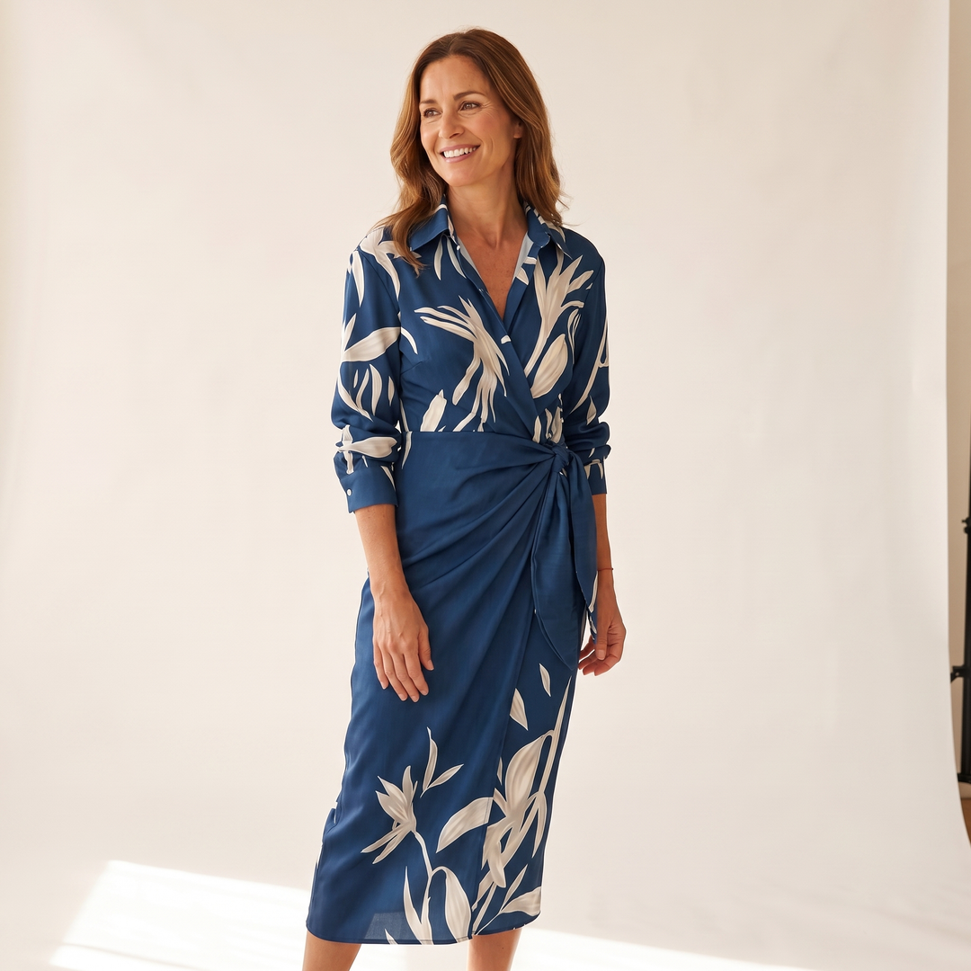 Cecilia | Vestido Elegante a Rayas