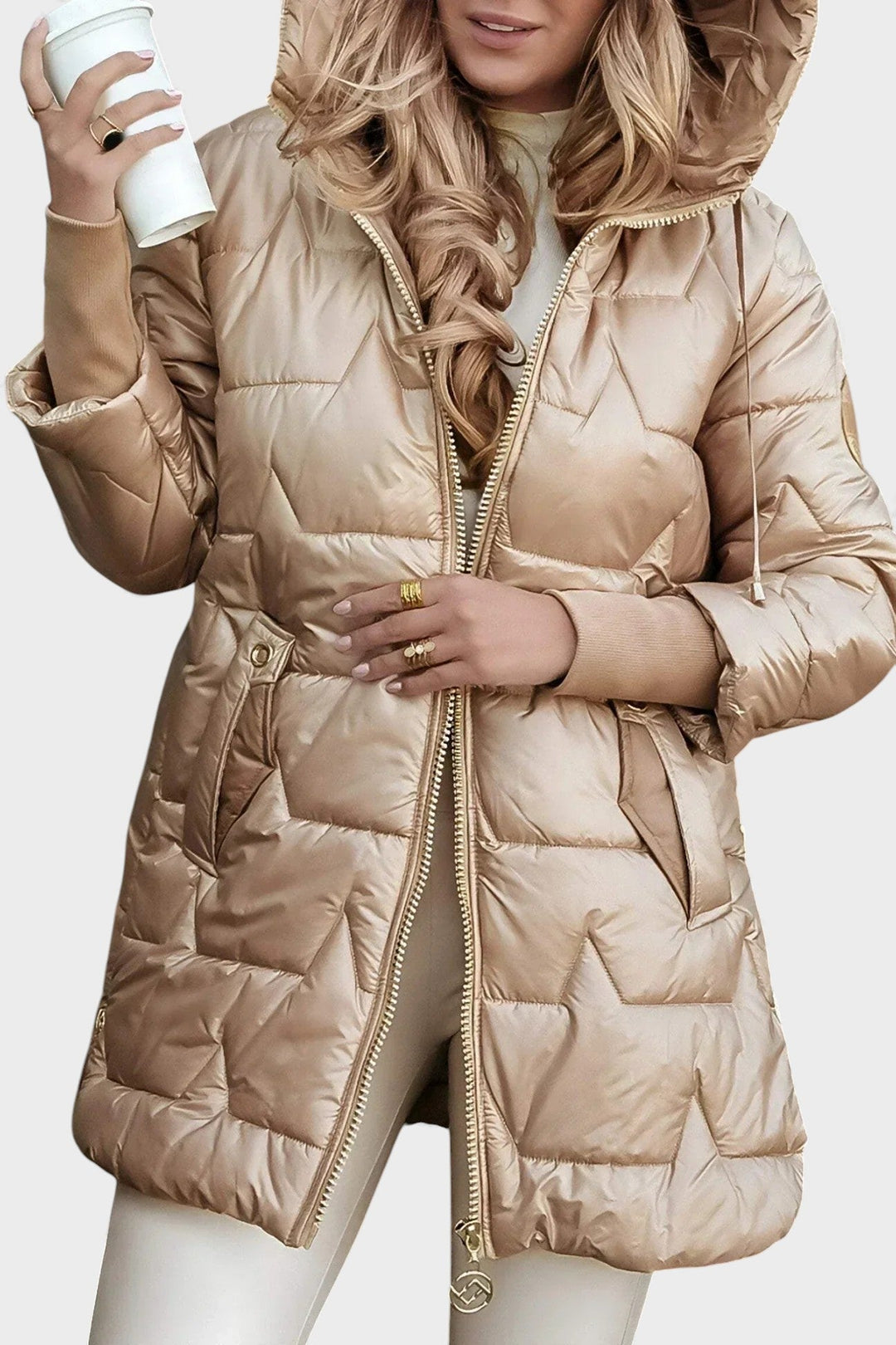 Carmen™ | Abrigo de invierno elegante con capucha