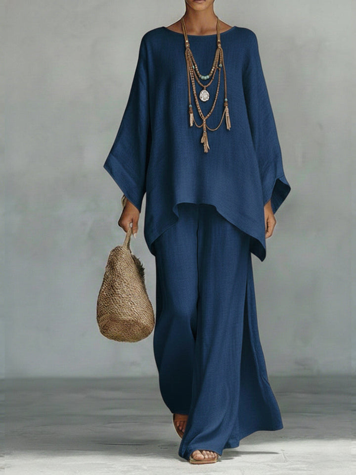 Celine™ | Conjunto de Dos Piezas de Lino Elegante