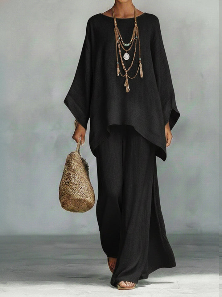 Celine™ | Conjunto de Dos Piezas de Lino Elegante