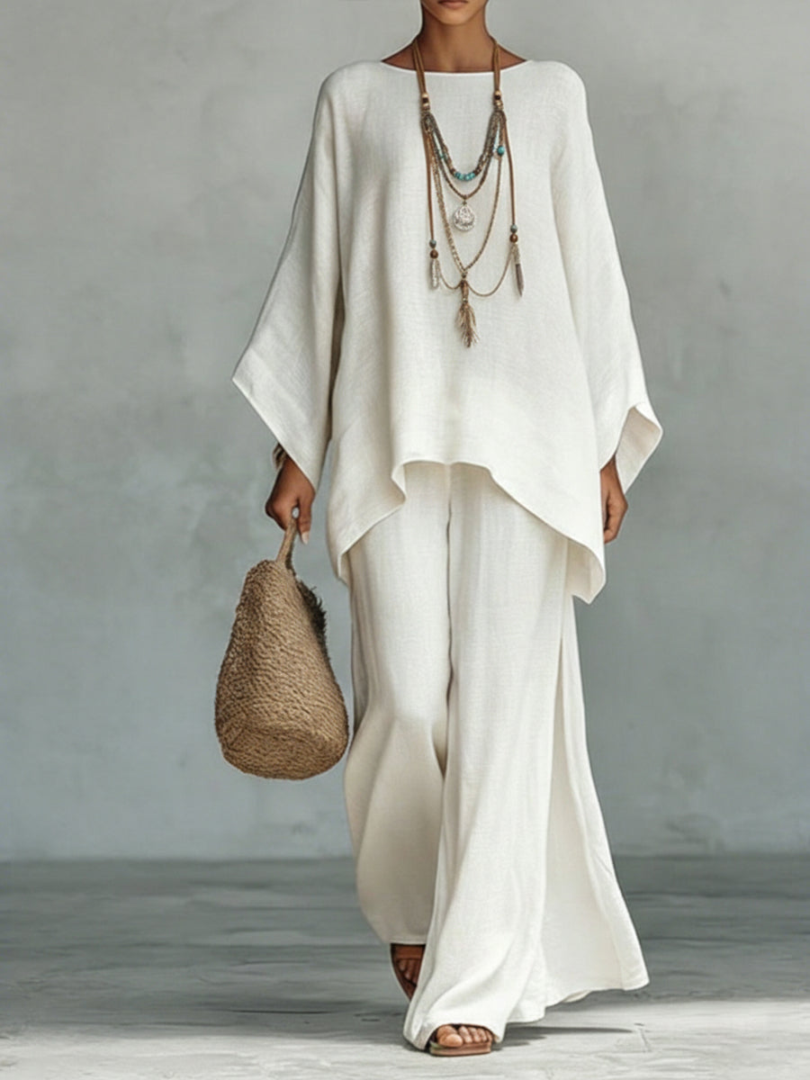 Celine™ | Conjunto de Dos Piezas de Lino Elegante